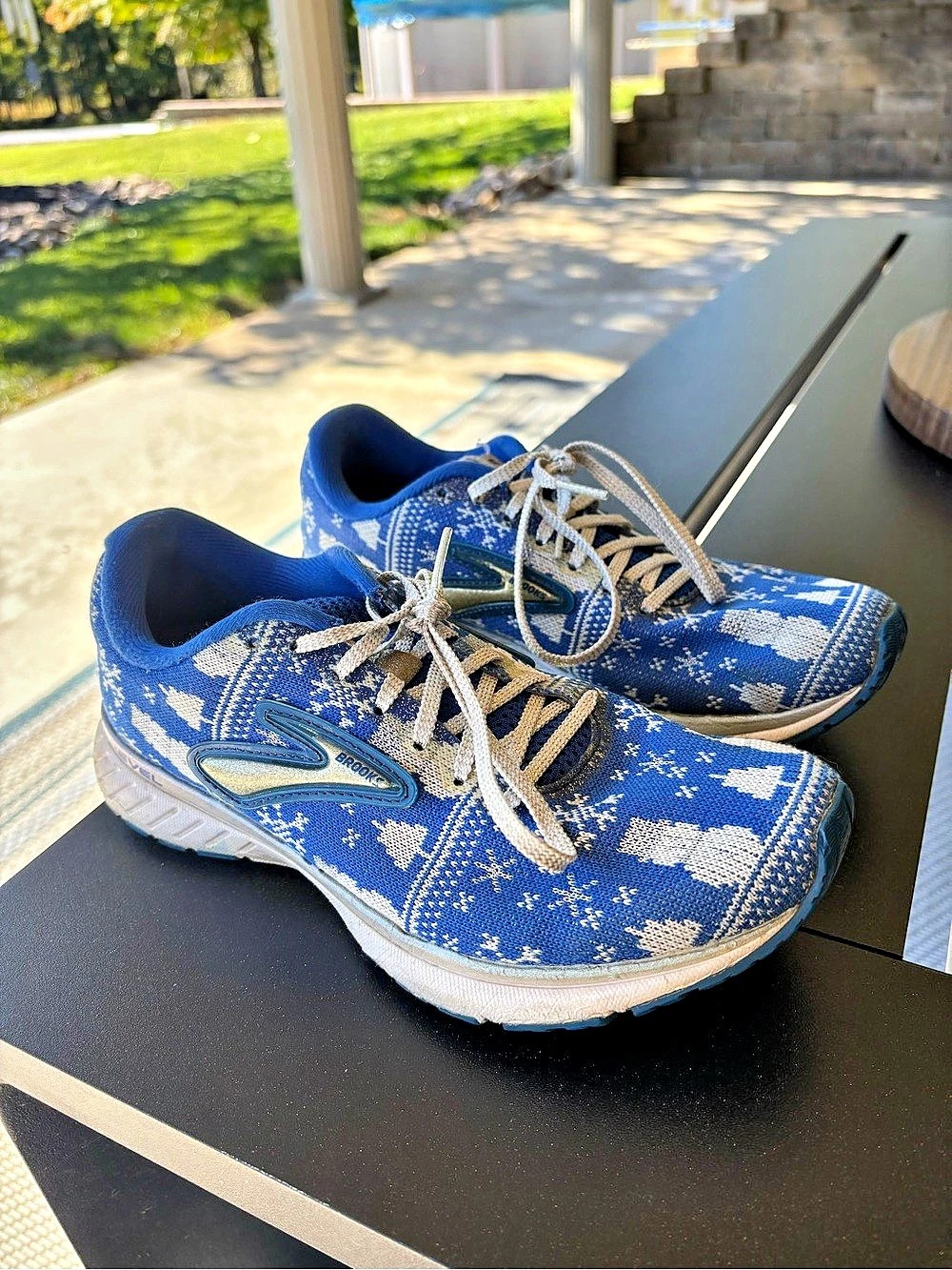 Brooks Revel 3 Run Merry Athletic Shoes Blue & White US 7